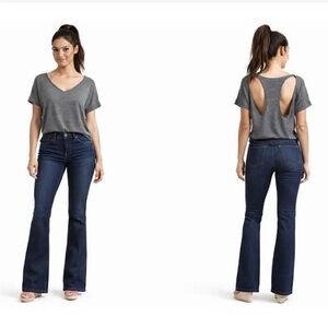 Gray Tee w/Open Racerback Detail